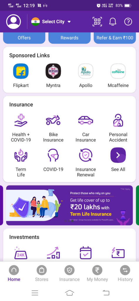 PhonePe Accident Insurance Policy