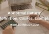 Abnormal Return: Definition, Causes, Example